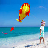 Outdoor,Large,Whale,Software,Beach,Cartoon,Animal,Kites,Single,Frameless,Handle,Adult,Family