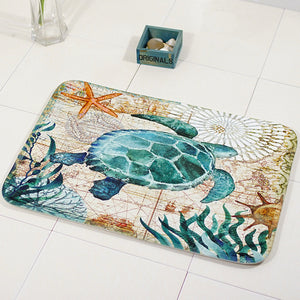 Miracille,Marine,Style,Floor,Carpet,Living,Turtle,Pattern,Coral,Fleece