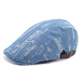 Unisex,Women,Denim,Jeans,Washed,Beret,Casual,Duckbill,Buckle,Adjustable,Cabbie