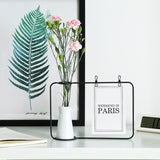 Ceramic,Flower,Plant,Postcard,Photo,Holder,Display,Frame,Bracket,Decor