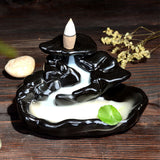 Ceramic,Backflow,Incense,Burner,Censer,Holder,Stream,Along,Mountain,Fragrant