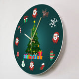Christmas,Decorative,Clock,Silent,Quartz,Christmas,Trees,Watch,Interior,Decor