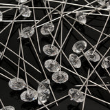 100pcs,Clear,Diamante,Flowers,Wedding,Bouquet,Supplies,Diamond,Corsage,Florist,Craft