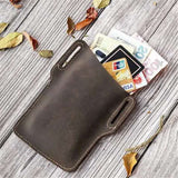 Portable,Leather,Universal,Mobile,Phone,Cover,Outdoor,Waterproof,Waist,Shoulder,Storage