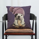 French,Bulldog,Printed,Pillowcase,Cotton,Linen,House,Decoration,Cushion,Cover,Pillow