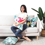 LIVING,Tropical,Rainforest,Pillow,Cotton,Cushion,Flowers,Floral,Pillow,Chair
