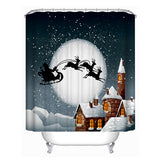 Christmas,Snowman,Waterproof,Fabric,Bathroom,Shower,Curtain