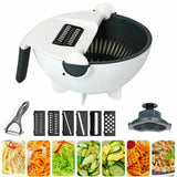 Multifunction,Vegetable,Cutter,Drier,Slicer,Grater,Rotated,Vegetable,Fruit,Fruit,Shredder,Grater,Kitchen,Drain,Basket