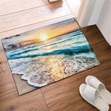 Ocean,Beach,Sunset,Polyester,Waterproof,Bathroom,Shower,Curtain,Decor