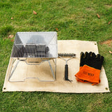 Camping,Fireproof,Grill,Cloth,Flame,Retardant,Ember,Blanket,Storage,Outdoors,Picnic,Barbecue