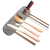 Portable,Steel,Tableware,Dinnerware,Travel,Cutlery