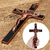 Modeling,Carving,Cross,Decorations,Metal,Alloy,JESUS,Catholic,Statue,Prayer