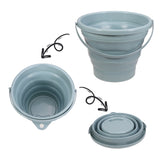 Portable,Folding,Bucket,Silicon,Bucket,Household,Laundry,Storage,Bucket,Outdoor,Fishing,Round,Bucket