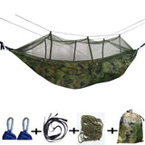 260x140cm,Double,People,Mosquito,Hammock,Camping,Garden,Sleeping,Hanging,Carabiners,Storage