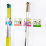 Fixed,Clips,Toilet,Storage,Organizer,Holder,Cleaning,Adhesive,Cartoon,Mounted,Broom,Hanger