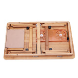 Portable,Folding,Bamboo,Laptop,Breakfast,Table,Stand