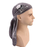 Unsiex,Skull,Print,Pleuche,Hooded,Pirate,Headpiece