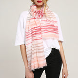 Women,Fashion,Lightweight,Stripe,Print,Scarf,Special,Summer,Cotton,Breathable,Shawl,Vacation