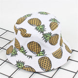 Women,Summer,Causal,Banana,Pineapple,Fruit,Printed,Bucket,Sunshade,Fisherman