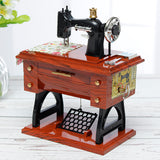 Retro,Vintage,Music,Sewing,Machine,Birthday,Table,Decor