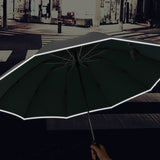 Automatic,Umbrella,People,Portable,Waterproof,Bones,Reflective,Camping,Travel,Folding,Umbrella,Sunshade