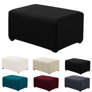 Stretchy,Fabric,Footstool,Cover,Square,Ottoman,Protector,Stretch,Slipcover