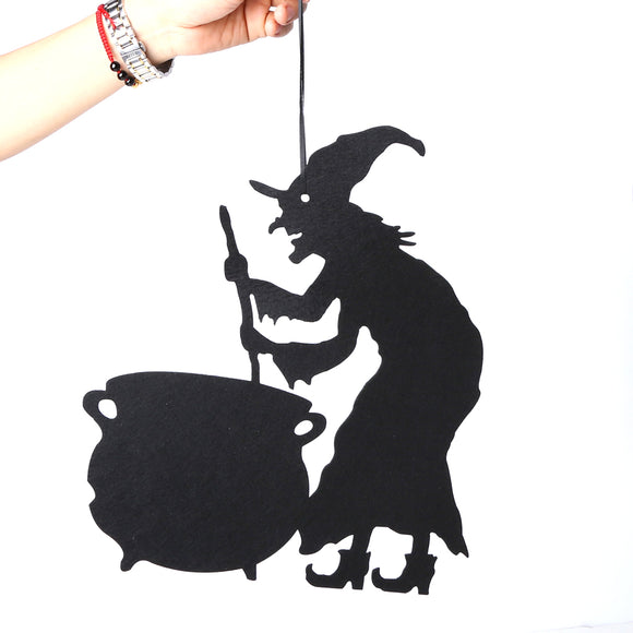 Loskii,JM01486,Halloween,Hanging,Decoration,Practical,Party,Nonwoven,Fabric,Holiday,Supplies,Witches,Decorations