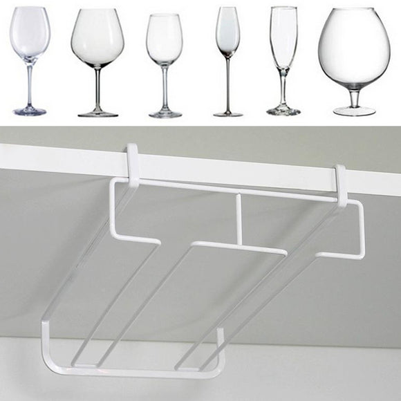 White,Metal,Fresh,Champagne,Glass,Holder,Storage,Cabinet,Hanging