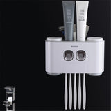 Automatic,Toothpaste,Squeezer,Dispenser,Toothbrush,Holder,Mount,Stand,Bathroom