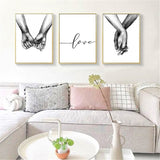 Holding,Black,White,Picture,Cambric,Prints,Painting,Sticker,Decor