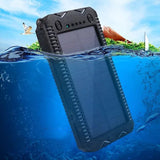 IPRee,12000mAh,Portable,Solar,Charger,Panel,Emergency,Flashlight,Power