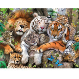 Animal,Tiger,Cheetah,Diamond,Paintings,Embroidery,Cross,Stitch,Decor