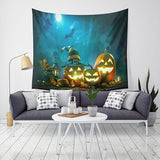 Loskii,Halloween,Tapestry,Pumpkin,Print,Hanging,Tapestry,Decor,Halloween,Decorations