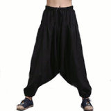 Loose,Crotch,Pants,Casual,Harem,Pants,Elastic,Cotton,Linen,Bloomers,Trousers