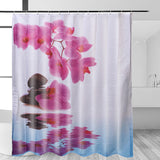 180*200cm,Bathroom,Shower,Curtain,Purple,Flower,Waterproof,Curtain
