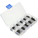 Suleve,M2CH1,Carbon,Steel,Allen,Socket,Screw,Metric,Assortment,200Pcs