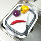 Foldable,Multifunctional,Board,Fruit,Vegetables,Drain,Storage,Basket