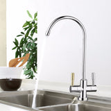 Double,Holes,Chrome,Reverse,Osmosis,Kitchen,Drinking,Water,Filter,Faucet