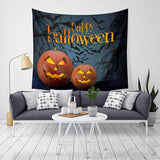 Loskii,Halloween,Tapestry,Pumpkin,Print,Hanging,Tapestry,Decor,Halloween,Decorations