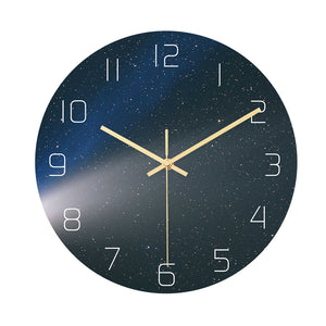 Loskii,CC024,Creative,Starry,Pattern,Clock,Clock,Quartz,Clock,Office,Decorations