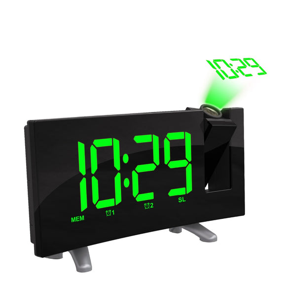 Sensitive,Digital,Projection,Clock,Radio,Alarm,Clock,Charging,Desktop,Electronic,Clock