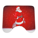 Santa,Claus,Waterproof,Bathroom,Shower,Curtain,Toilet,Cover