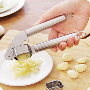 Stainless,Steel,Garlic,Press,Presser,Crusher,Ginger,Squeezer,Slicer,Masher,Kitchen