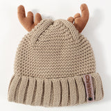 Winter,Antler,Velvet,Thick,Earmuffs,Christmas,Cashmere,Beanie