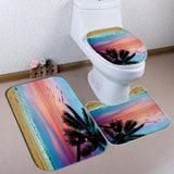 Beach,Sunset,Style,Waterproof,Bathroom,Shower,Curtain,Toilet,Cover,Bathroom,Hotel