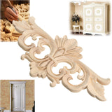 Carving,Applique,Unpainted,Flower,Applique,Carving,Decal,Furniture,Cabinet,22x10cm