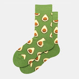 Socks,Female,Socks,Green,Avocado,Korean,Version,Trend,Men's,Stockings,Street