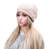 Unisex,Knitted,Crochet,Baggy,Beanie,Gorro,Triangular,Diamond,Shaped