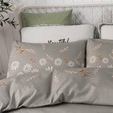 Polyester,Bedding,Retro,Quilt,Cover,Printing,Duvet,Cover,Pillowcase,Plants,Comforter,Textile