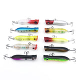 ZANLURE,10Pcs,Popper,Minnow,Fishing,Lures,Hooks,Crankbaits,Artificial,Baits